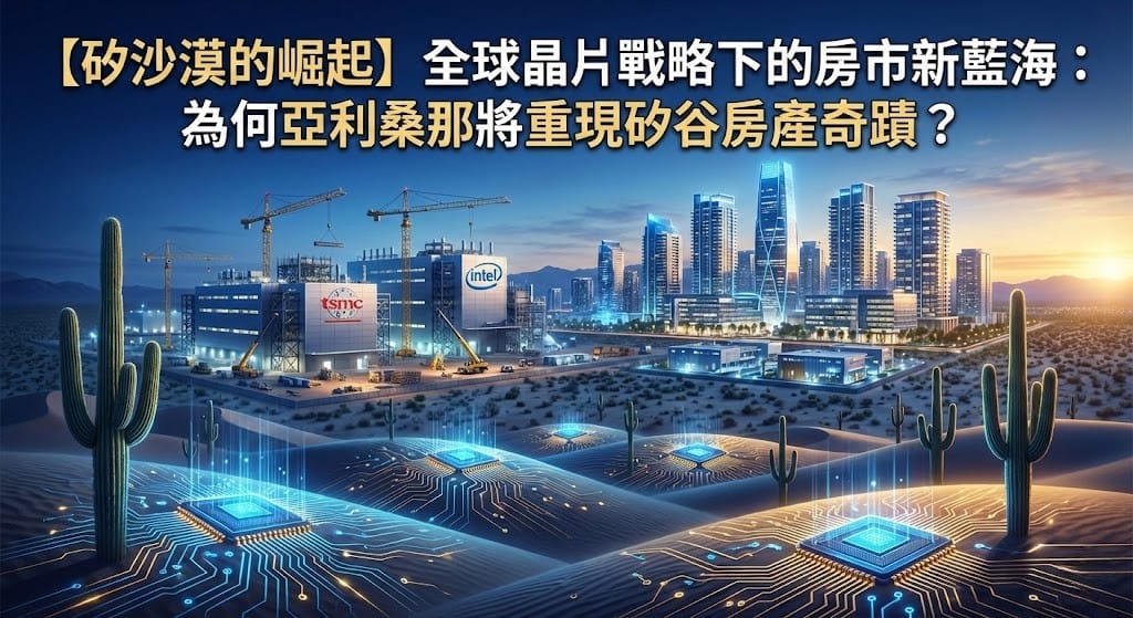 【矽沙漠的崛起】全球晶片戰略下的房市新藍海：為何亞利桑那將重現矽谷房產奇蹟？